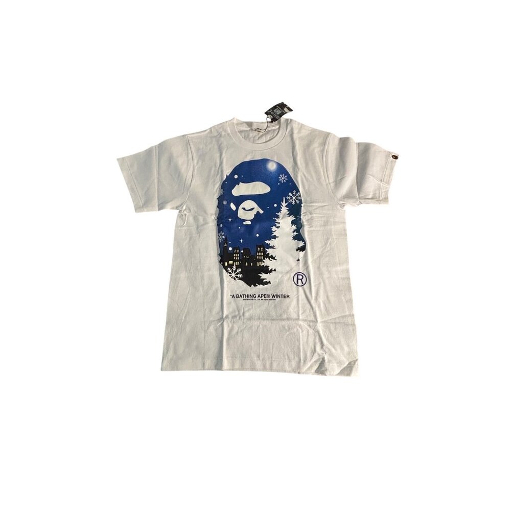 A Bathing Ape Winter Glow In The Dark Graphic T-Shirt S